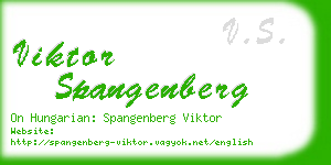 viktor spangenberg business card
